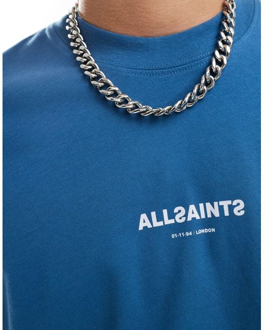 Subverse - t-shirt oversize di AllSaints in Blue da Uomo