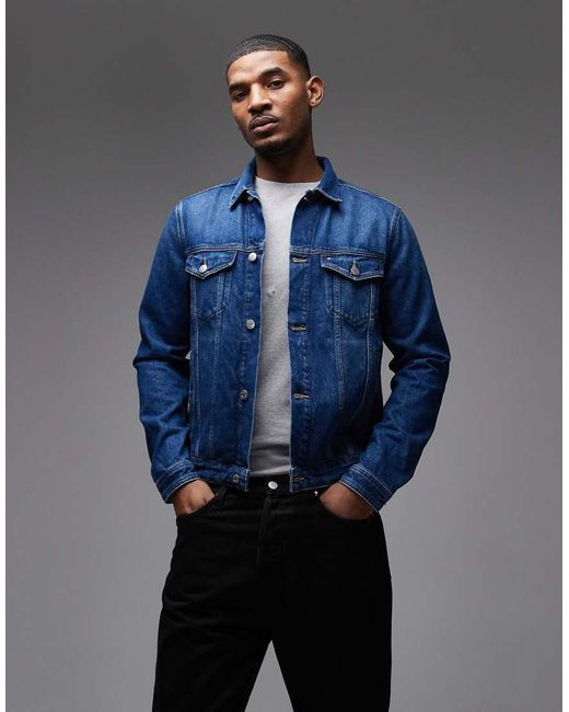 Tommy Hilfiger Blue Trucker Denim Jacket for men