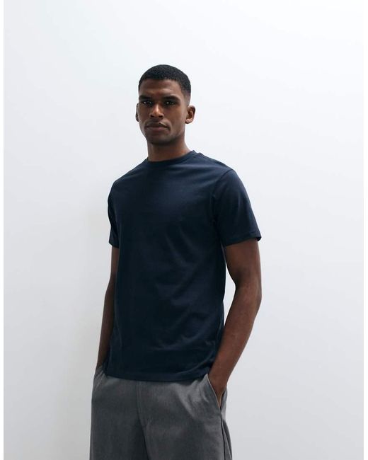 ASOS Blue Essentials Regular Fit T-shirt for men