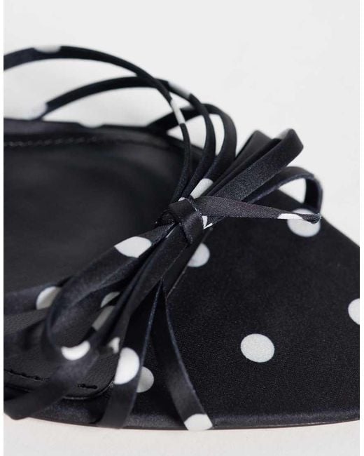 Mango Black Strappy Heeled Sandal