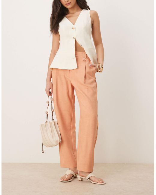 ASOS Natural – elegante barrel-leg-hose