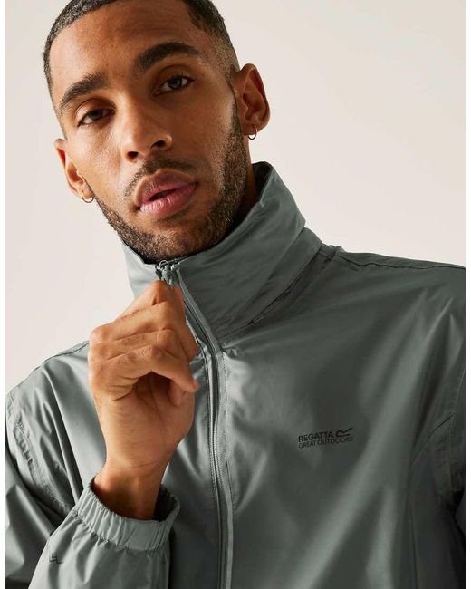 Regatta Gray Lyle Iv Waterproof Jacket for men