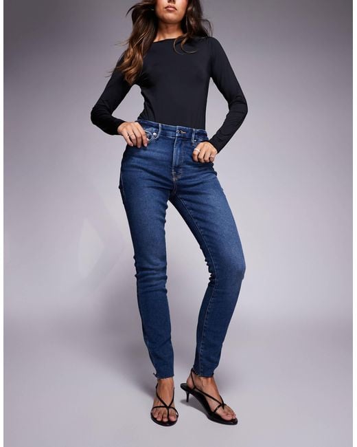 GOOD AMERICAN Blue Good Legs Skinny Jeans