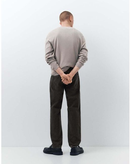 Pull&Bear White Straight-leg Vintage Jeans for men