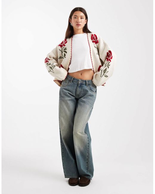 Miss Selfridge Red – strickjacke