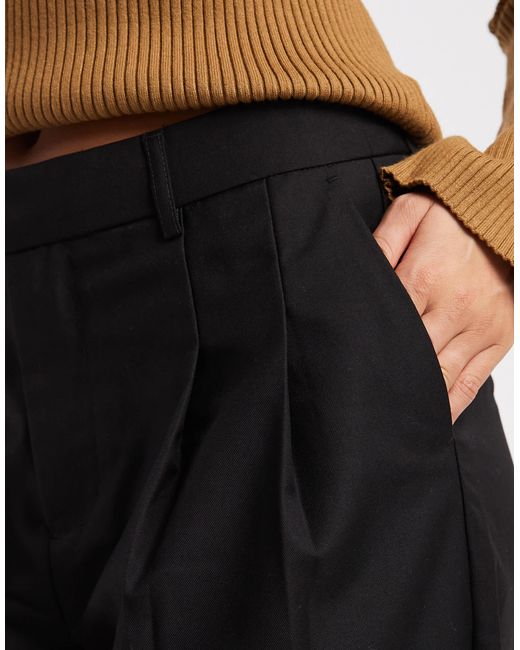 Pantalon à pinces ample Object en coloris Black