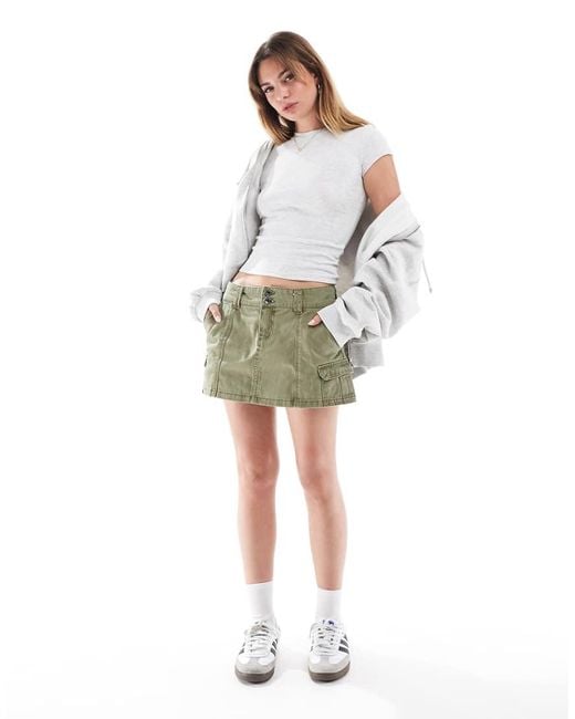 Cotton On Green Lori Cargo Skirt