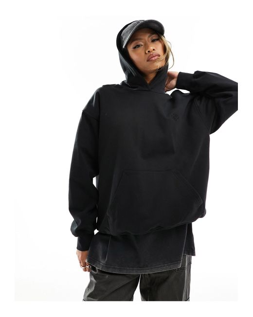 The Couture Club Black Relaxed Emblem Hoodie