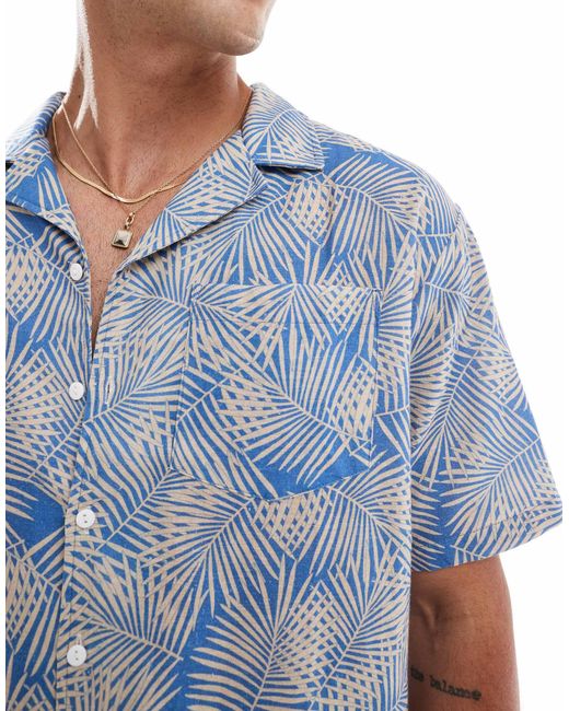 Sol Beach – strandhemd in Blue für Herren
