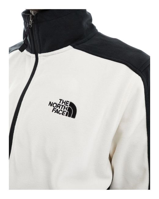 The North Face Black Polartec 100 1/4 Zip Fleece for men