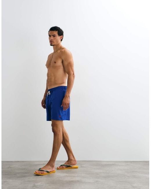 Polo Ralph Lauren Blue Traveller Classic Fit Swim Shorts for men