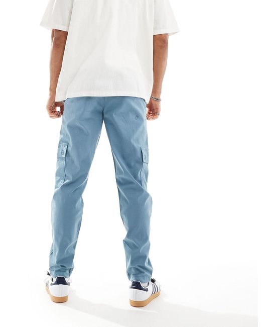 Pantaloni cargo affusolati di ASOS in Blue da Uomo