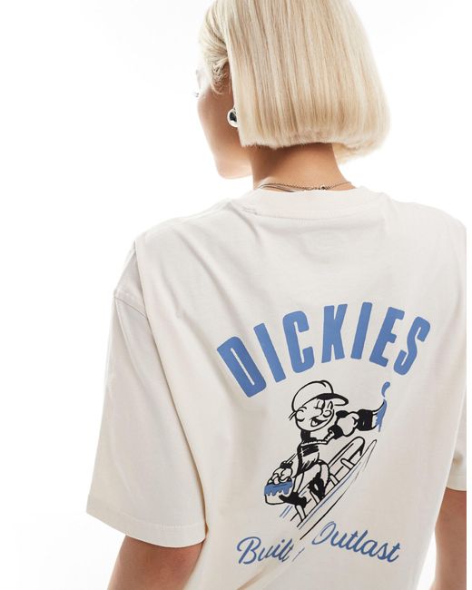 Dickies Blue Mclean Short Sleeve Back Print T-shirt