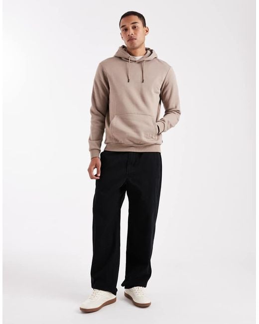 Sudadera Color Tostado De Corte Slim Con Capucha De Only & Sons de hombre de color Natural