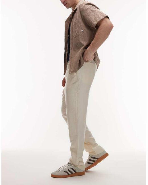 Lacoste Natural Straight Leg Woven Pants for men