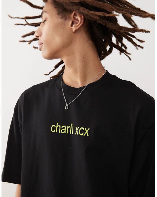 Unisex - t-shirt coupe skateur à slogan brat officiel Collusion en coloris Black