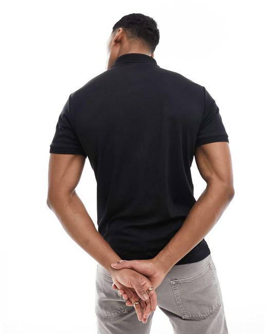 SELECTED – polohemd in Black für Herren