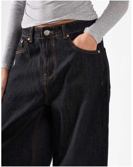 Glamorous White Relaxed Wide Leg Denim Jeans