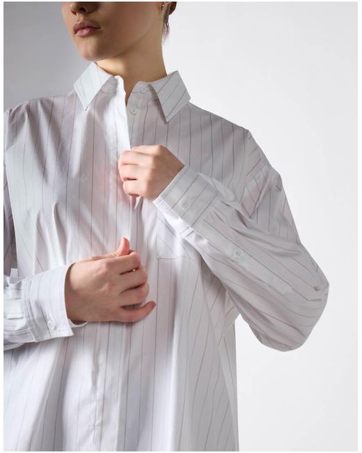NARRATED Gray Relaxed Fit Button-Up Shirt