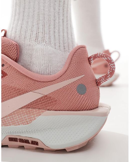 Nike Pink Reactx Pegasus Trail 5 Trainers