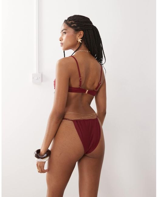 Miss Selfridge Brown – bikinihose