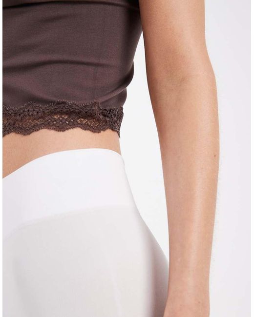ONLY White Seamless legging Shorts