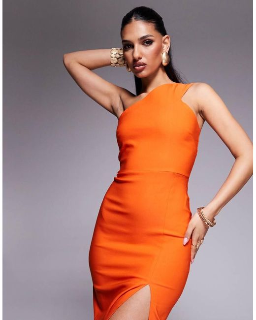 Vestito Monospalla di Vesper in Orange