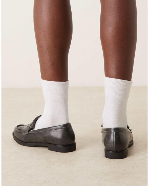 Glamorous Natural Fringed Loafers