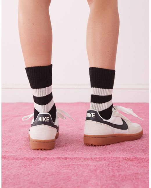 Nike Pink Field General Sneakers