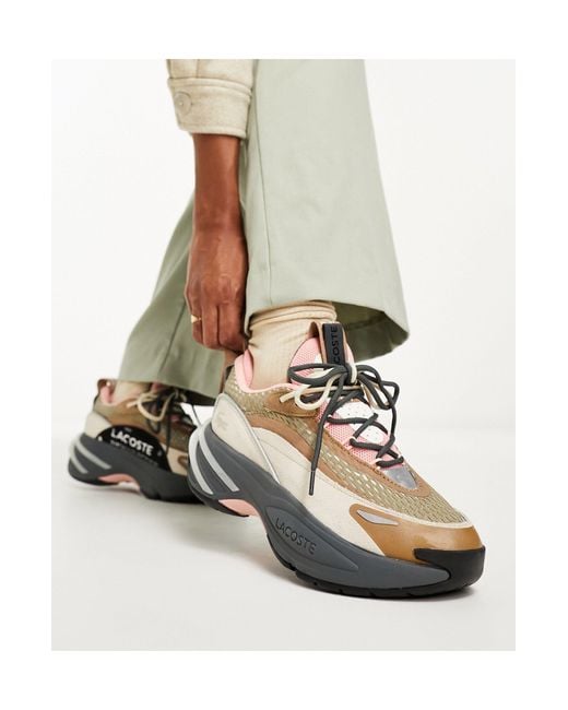 Lacoste Brown Audyssor Chunky Trainers