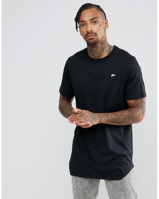 Nike Modern Longline T-shirt In Black 873239-010 for Men | Lyst Australia