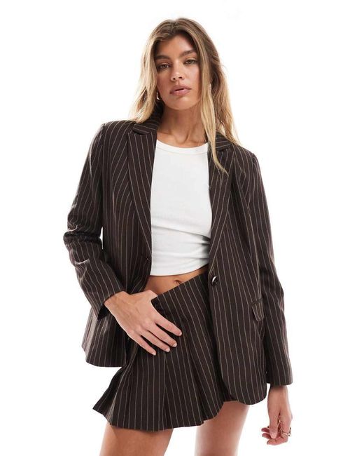 Miss Selfridge Oversized Blazer in het Black