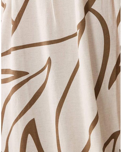Vila Natural Linen Touch Cami Maxi Dress