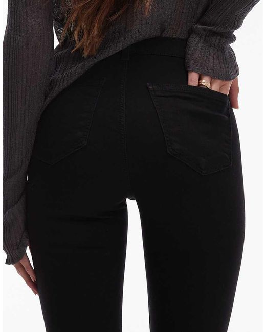 TOPSHOP Black Joni High Rise Super Skinny Jean