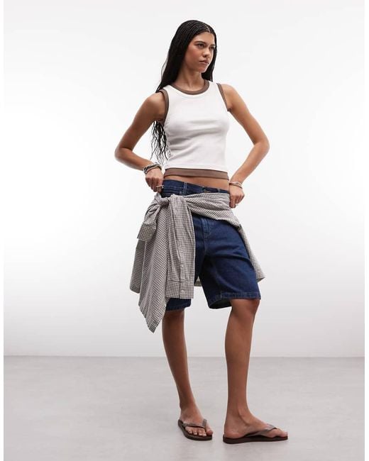 Carhartt Blue Brandon Loose-fit Denim Shorts