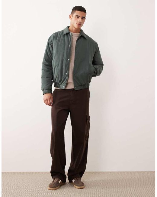 ASOS Gray Bomber Jacket for men