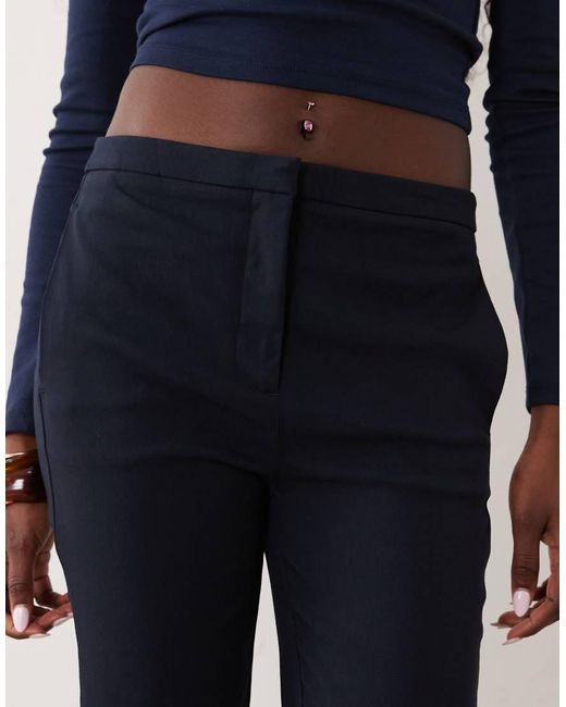 Mango Blue Tailored Slim Trouser