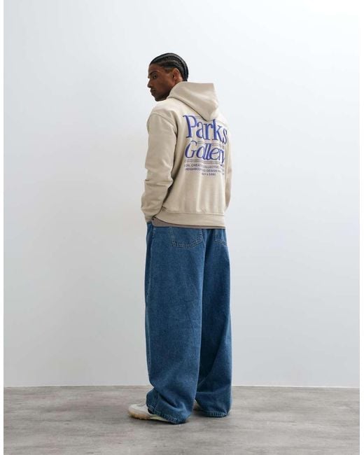 Only & Sons Multicolor Relaxed Fit Hoodie With Gallery Back Print for men