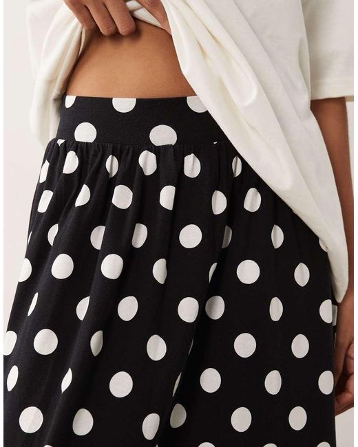 Threadbare White Jersey A-Line Midaxi Skirt