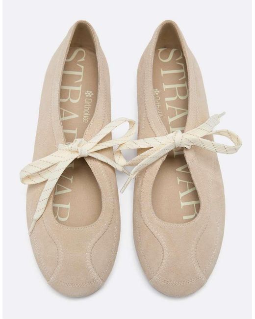 Stradivarius White Leather Bow Sneakerinas