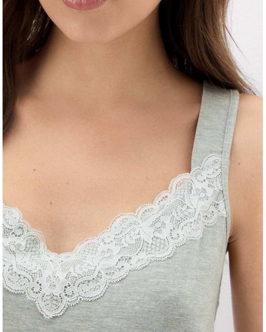 Intimissimi Gray Pyjamas With Vest Top And Shorts