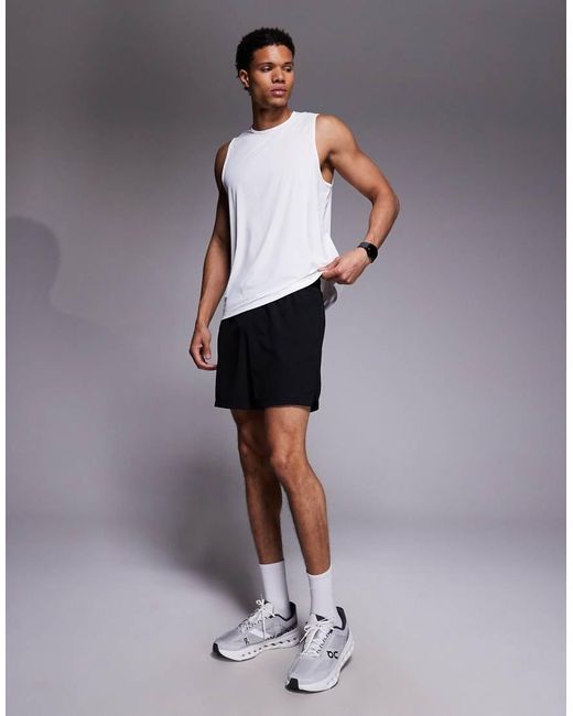 4505 White Nylon Performance Mesh Quick Dry Running Vest for men