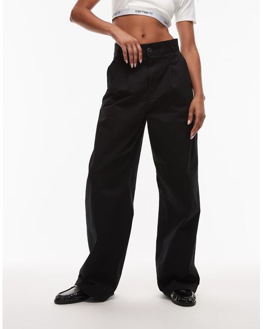 Carhartt Black Leola Wide Leg Trousers