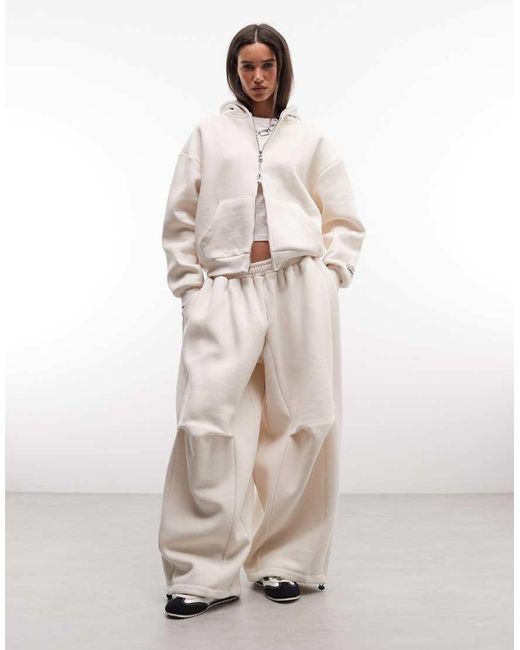 Collusion Natural Boxy Zip Through Hoodie