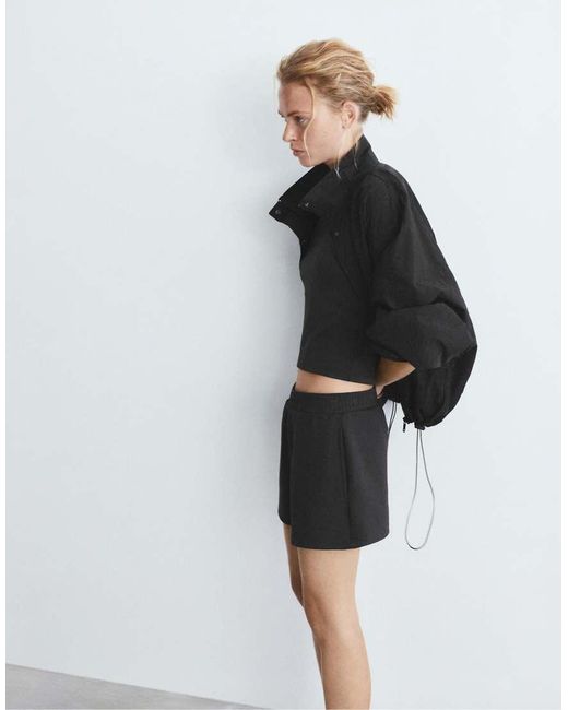 Pull&Bear Black Sports Shorts