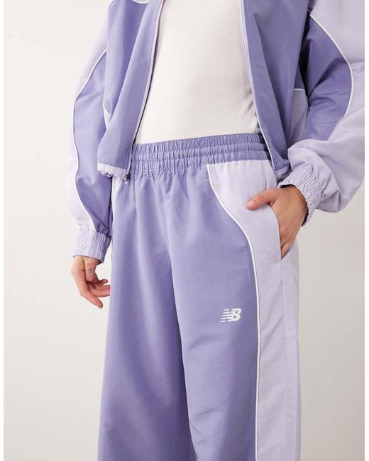 New Balance Purple Trackside Woven Pant