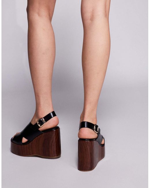 Public Desire Brown – tamanco – mules-sandalen