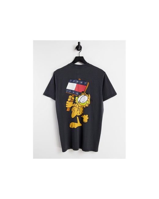 Tommy Hilfiger Black X Garfield Unisex Back Print T-shirt
