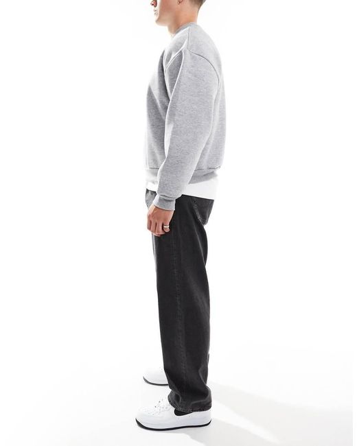 Jack & Jones Gray Alex Baggy Jeans for men
