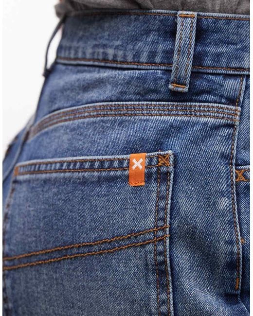 Collusion Blue Mom Denim Shorts